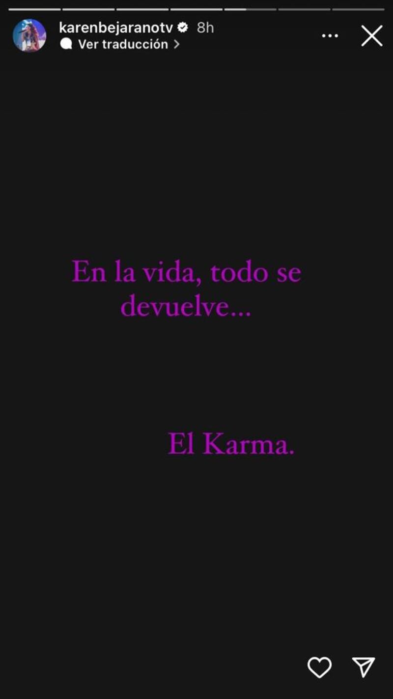 Storie de Karen Bejarano