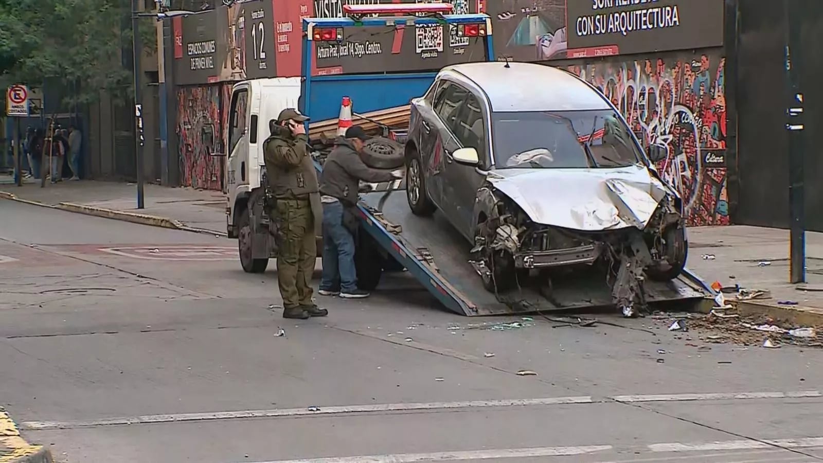 Fallece mujer que fue impactada por carabinero ebrio en Santiago Centro