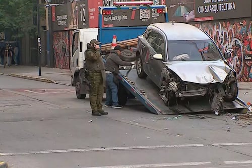 Fallece mujer que fue impactada por carabinero ebrio en Santiago Centro