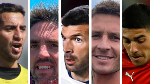 González, Hauche, Gigliotti, Soldano y Martínez / Getty y clubes
