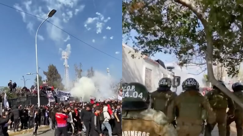 Arengazo de barristas de Colo Colo en el Estadio Monumental | Captura: T13