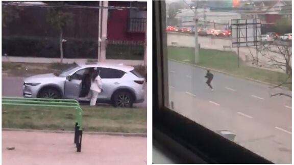 Un abordazo sufrió esta mañana una subcomisaria de la PDI en Maipú, luego que un sujeto intentara robarle su vehículo mientras dejaba a su hija en un jardín infantil. La funcionaria frustró a balazos el delito.