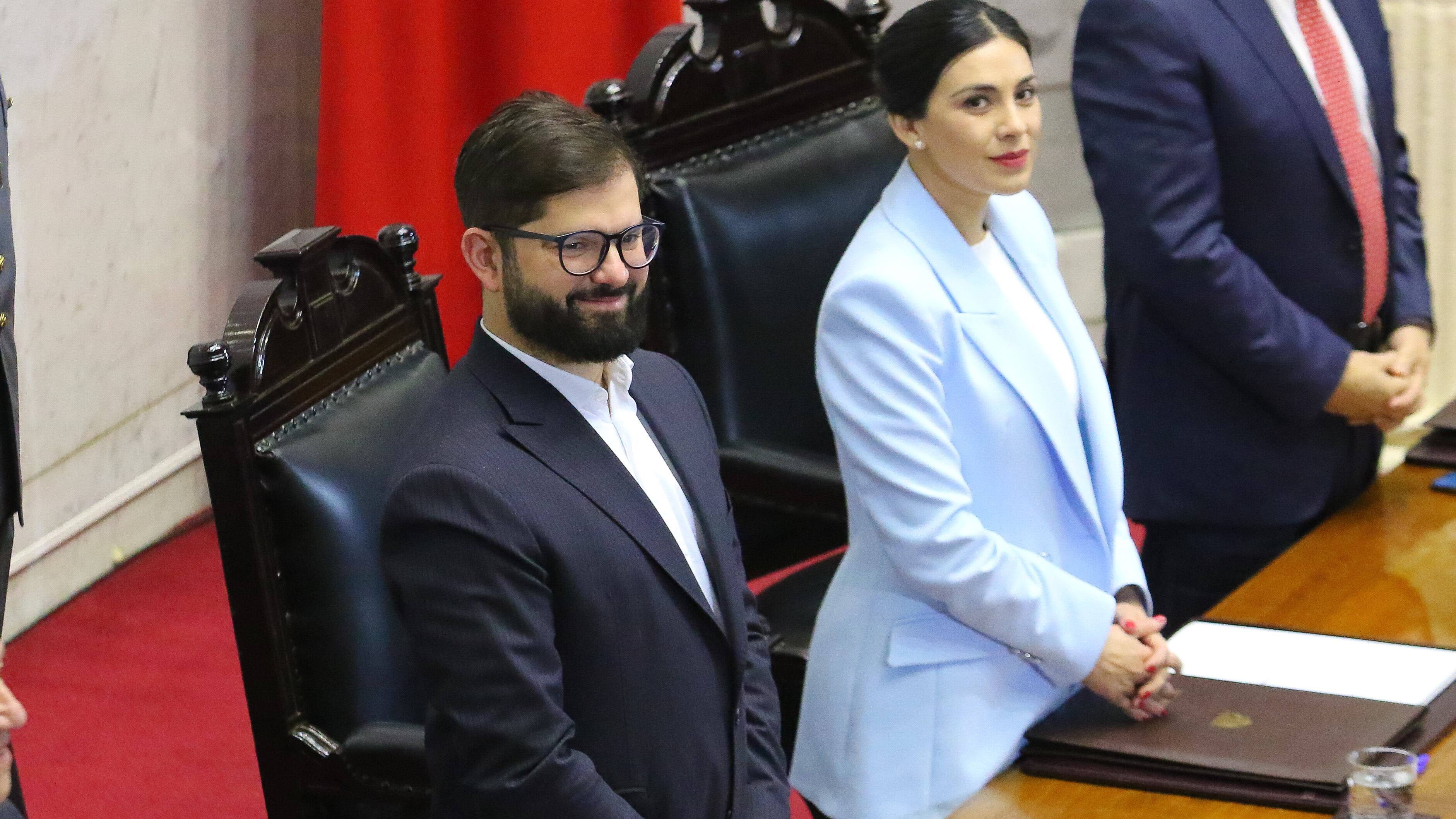 VALPARAÍSO: Cuenta publica Congreso Nacional | 10 DE JULIO DE 2024/VALPARAISO
Presidente Gabriel Boric y Karol Cariola, durante la Cuenta publica del Congreso Nacional.
FOTO: YVO SALINAS/AGENCIAUNO