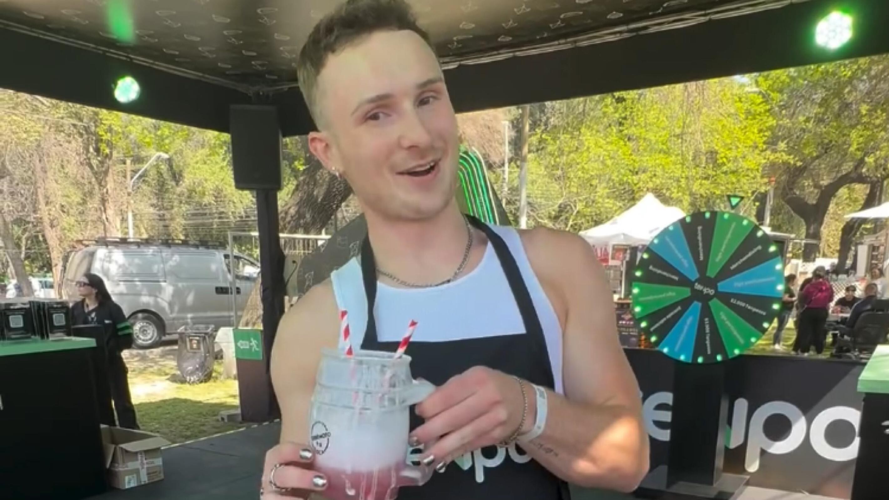 Bryden Hattie en el Parque O'Higgins