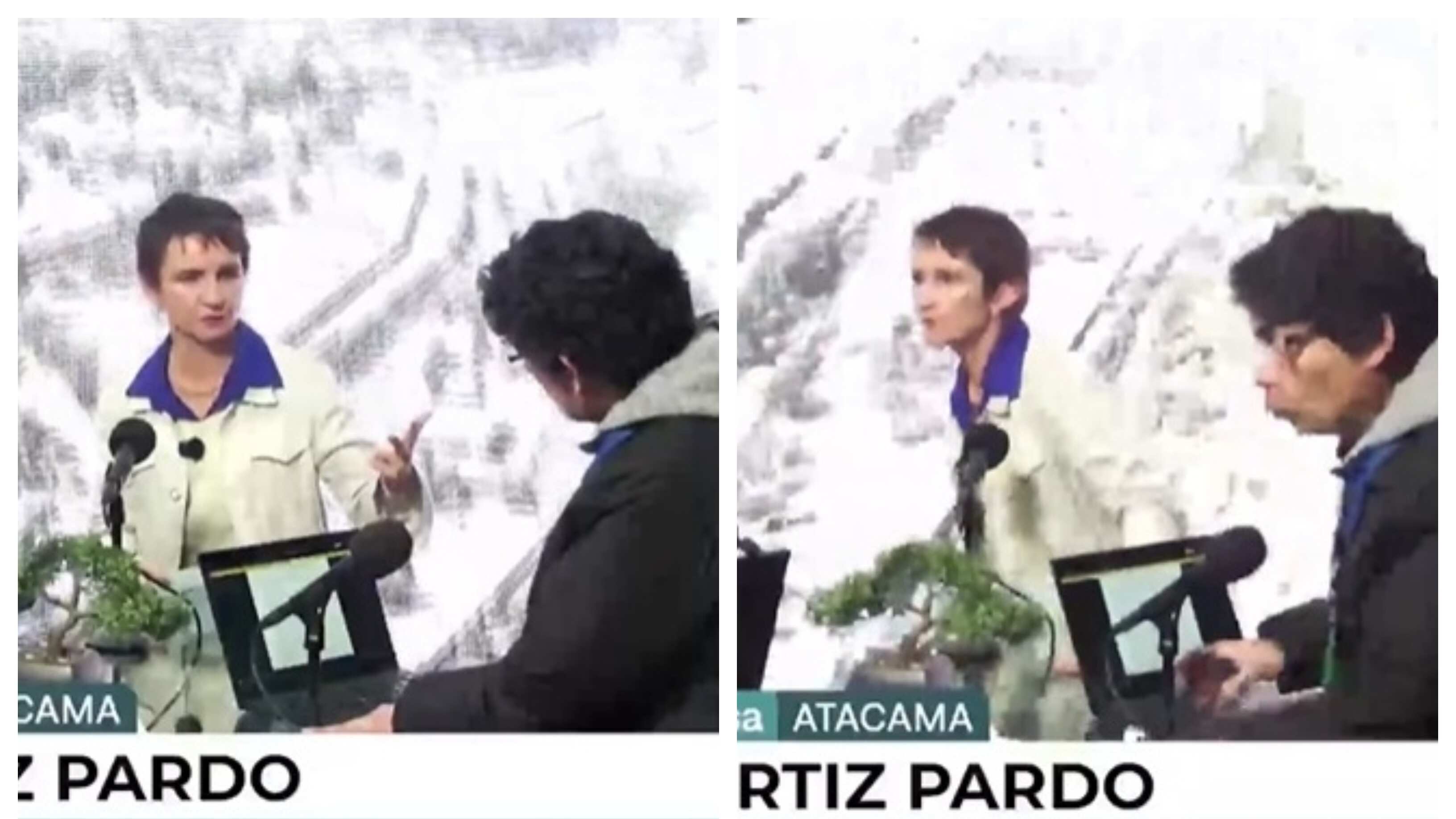 La exministra debió abandonar la entrevista radial que ofrecía este viernes debido a la intensidad del sismo que afectó a varias ciudades del norte del país.