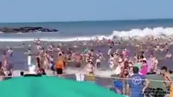 Mini tsunami en Argentina