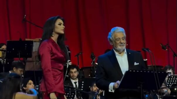Emilia Dides se subió al escenario junto a Plácido Domingo: “Me sentí increíble”.