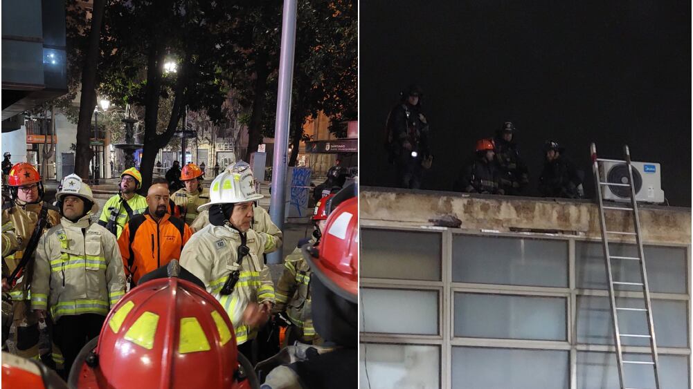 Incendio en edificio en calle 21 de mayo, en el centro de Santiago