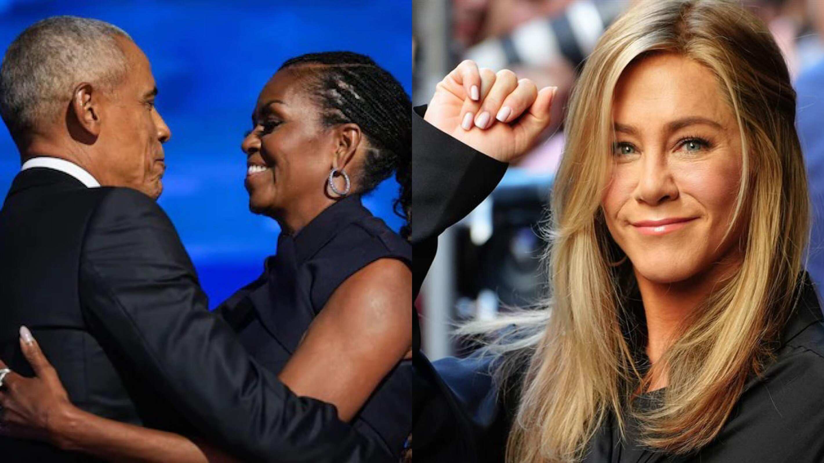 Barack Obama, Michelle Obama y Jennifer Aniston