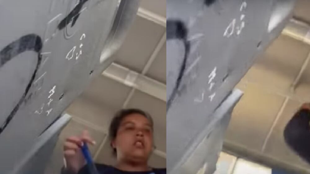 Mujer con cuchillo en Viña del Mar | Fuente: T13