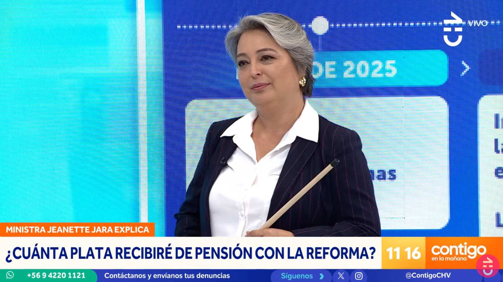 Ministra Jeannette Jara en Contigo en la mañana