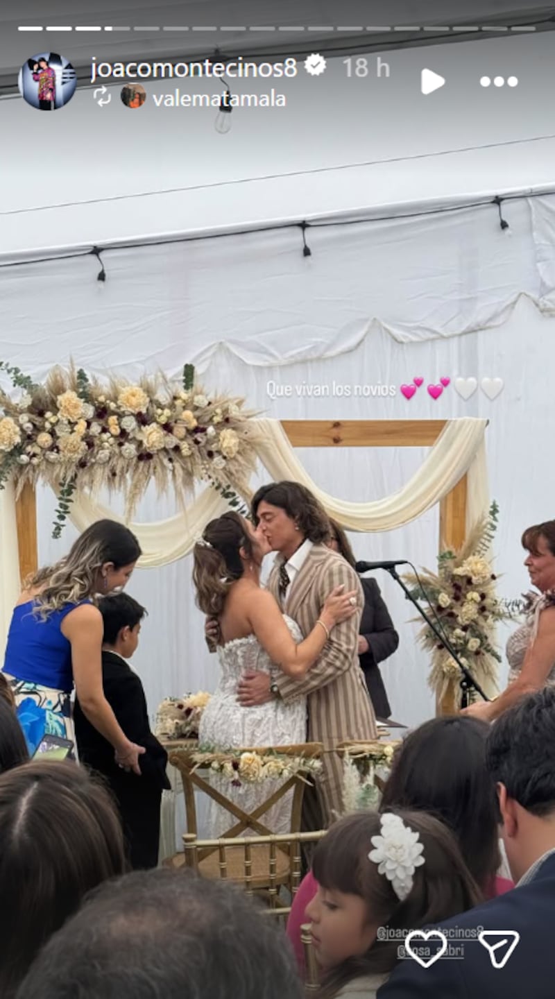 Matrimonio de Sabrina Sosa y Joaquín Montecinos | Fuente: Instagram @joacomontecinos8