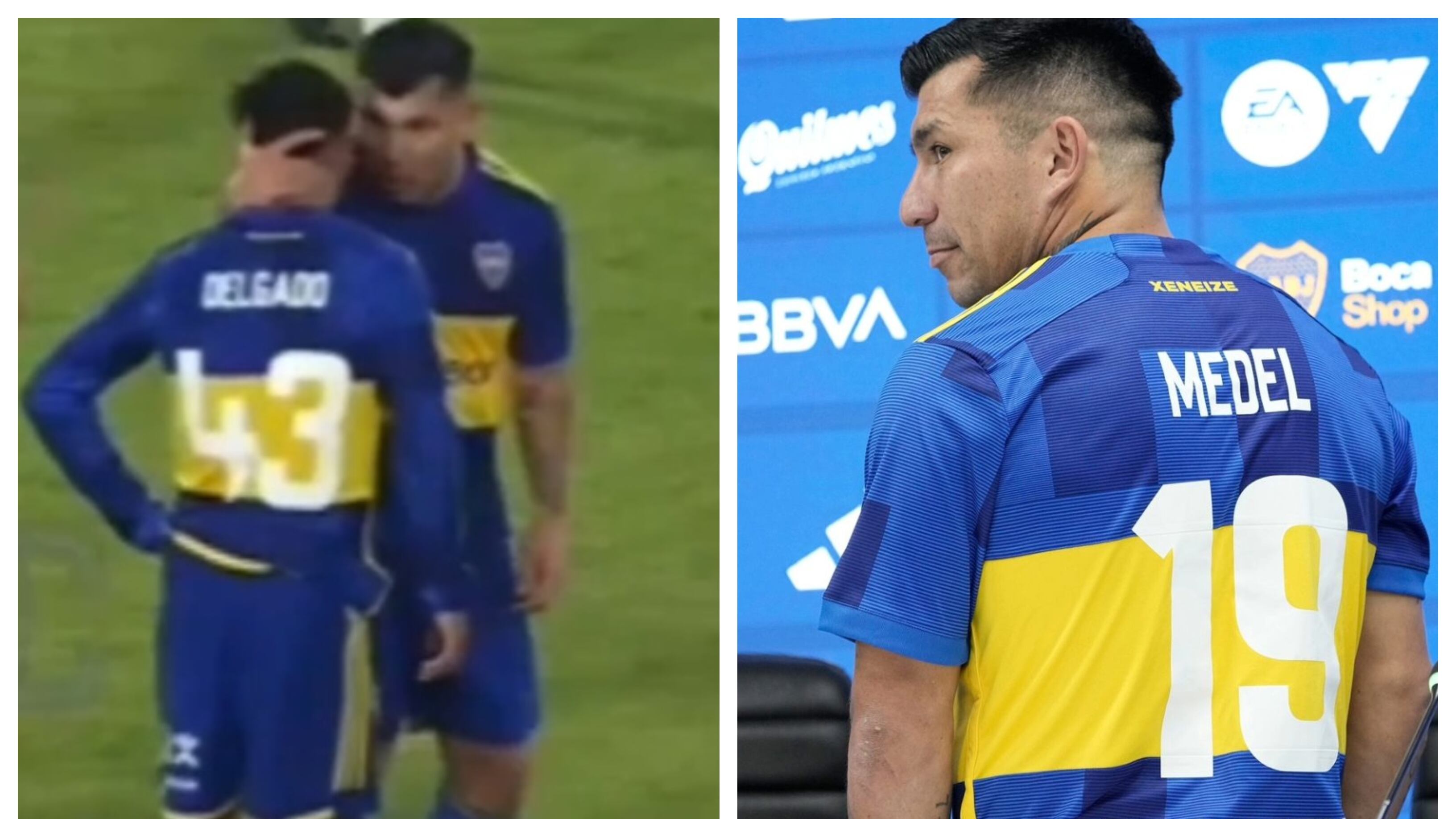 El defensor chileno desmintió que se haya peleado con un juvenil de Boca Juniors durante el empate 2-2 con Defensa y Justicia.