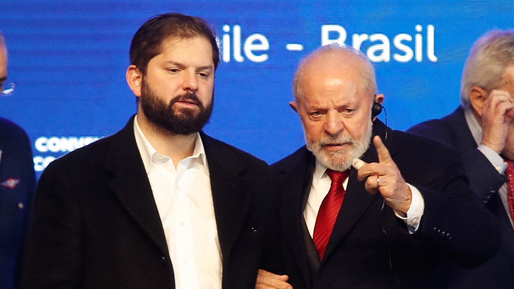 Gabriel Boric y Lula da Silva en la firma del convenio de cooperación espacial. / AGENCIAUNO