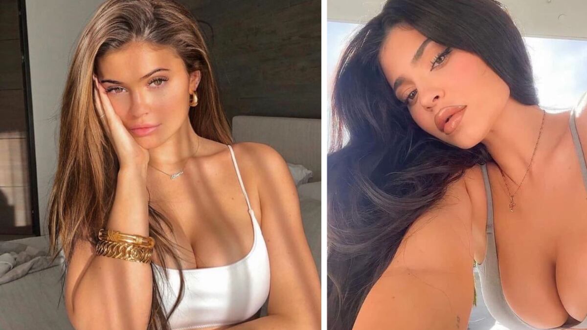 Kylie Jenner deslumbró sin maquillaje y con acné