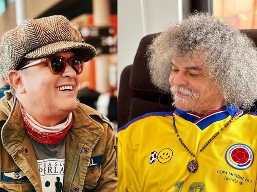 Desempolvaron una ‘fotaza’ de Carlos Vives junto al ‘Pibe’ Valderrama en sus años mozos