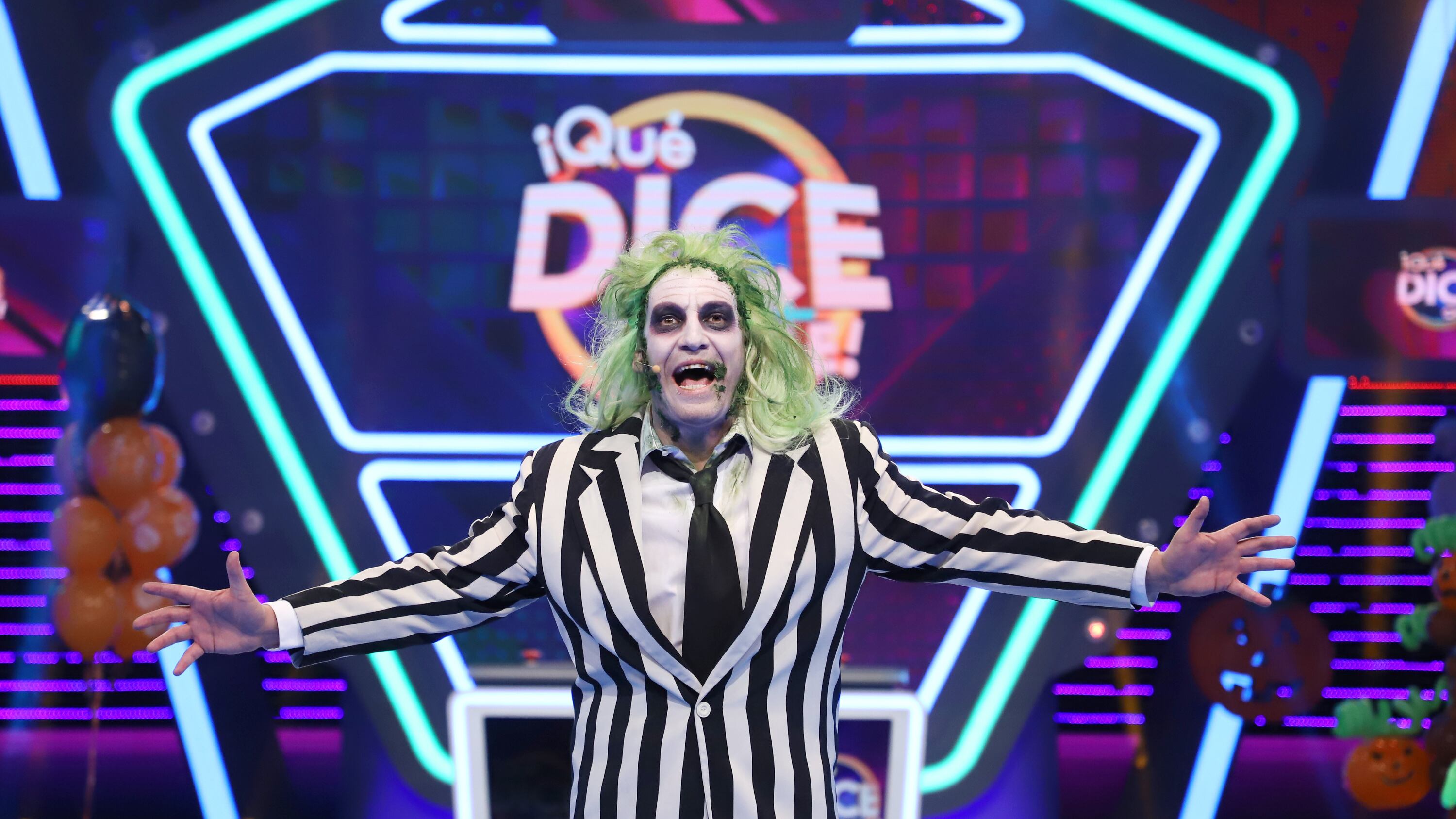 Martín Cárcamo en capítulo especial de Halloween de “¡Qué dice Chile!” | Cortesía: Canal 13