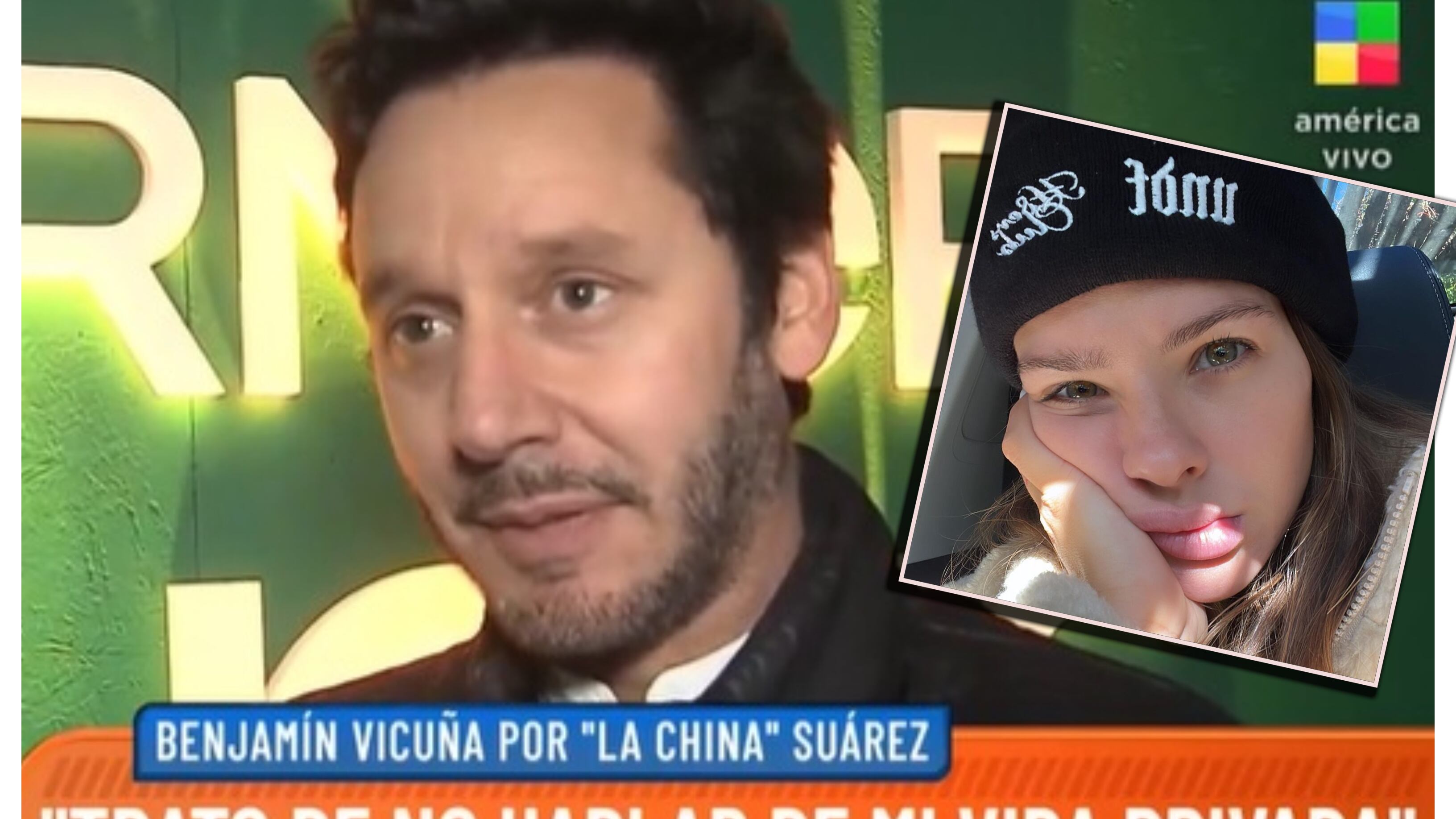 El actor chileno, Benjamín Vicuña, reveló si volvería a trabajar con su ex, Eugenia "La China" Suárez.