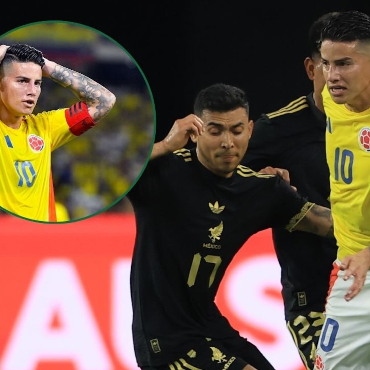 James Rodríguez critica a México tras victoria de Colombia James Rodríguez critica a México tras victoria de Colombia