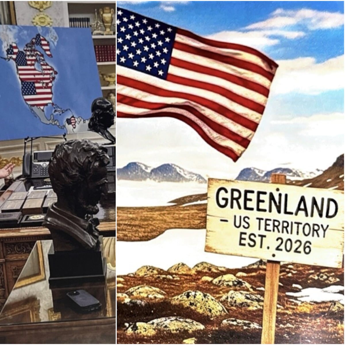 Donald Trump publica polémicas imágenes con IA en Groenlandia, Canadá y Venezuela Donald Trump publica polémicas imágenes con IA en Groenlandia, Canadá y Venezuela