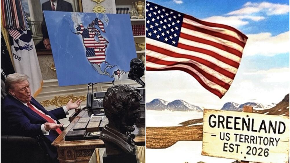 Donald Trump nuevamente usó sus redes sociales para publicar polémicas imágenes