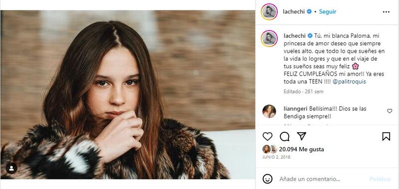 Paloma es la segunda hija de Juanes y Karen Martínez