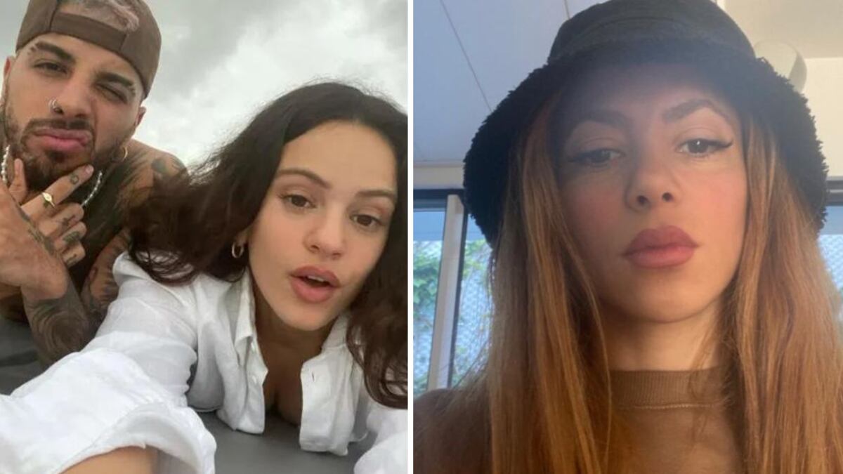 Rauw Alejandro y Rosalía y Shakira