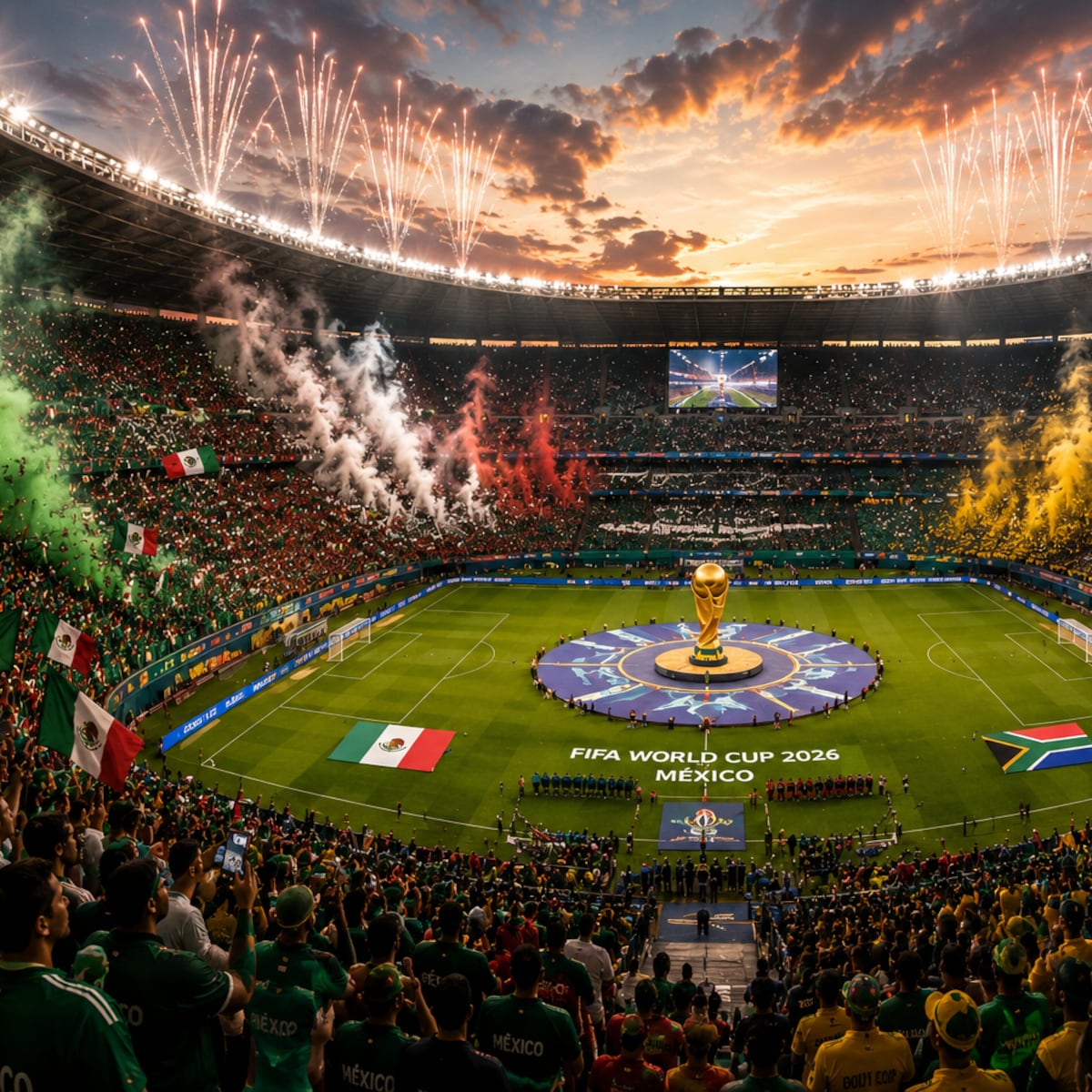 Mundial de fútbol 2026: Fecha y hora del primer partido entre México y Sudáfrica Mundial de fútbol 2026: Fecha y hora del primer partido entre México y Sudáfrica