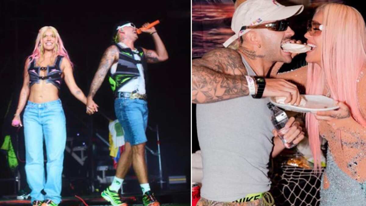 Karol G y Feid baile