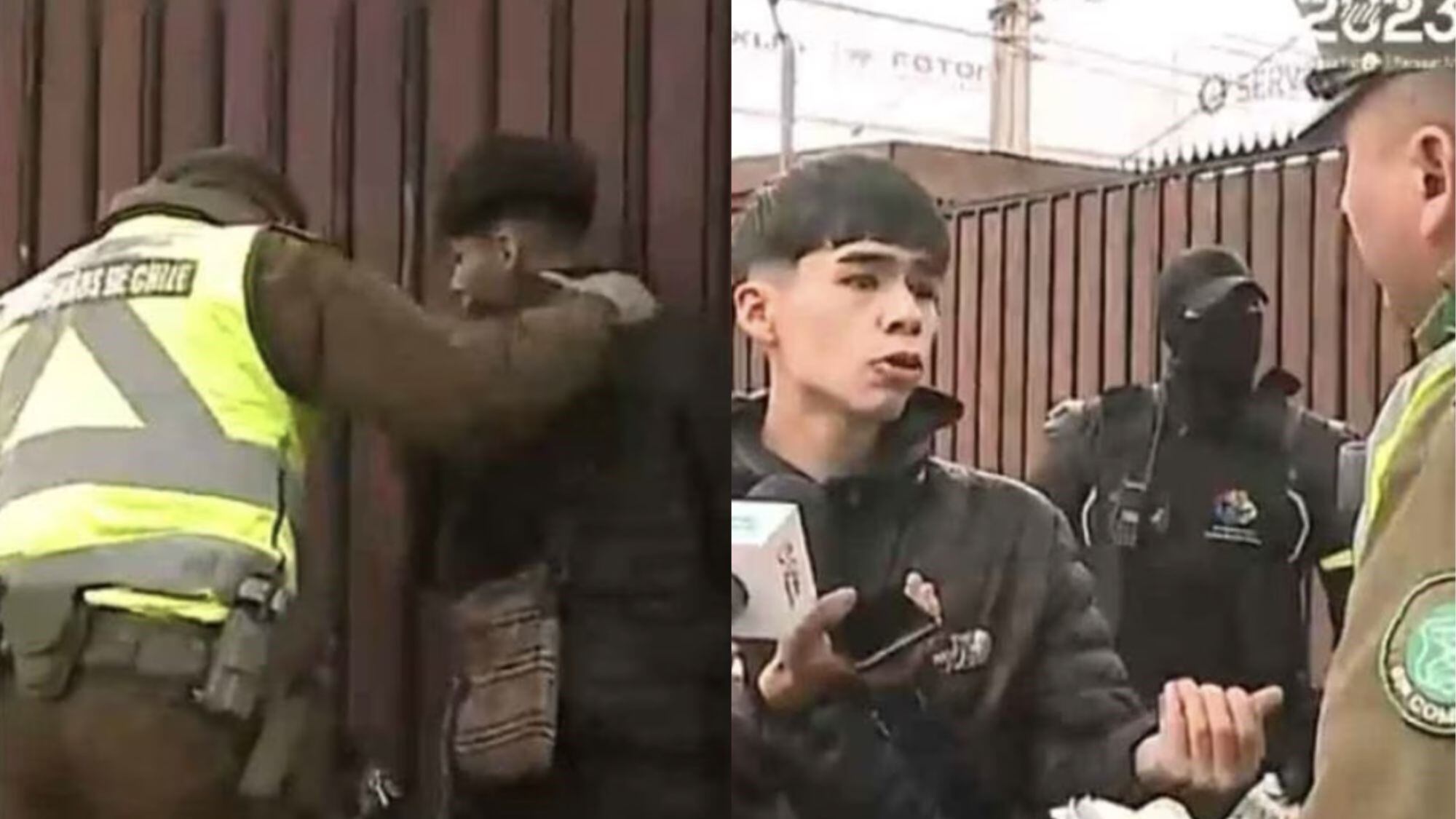 Joven intentó engañar a Carabineros | Captura: Contigo en la mañana