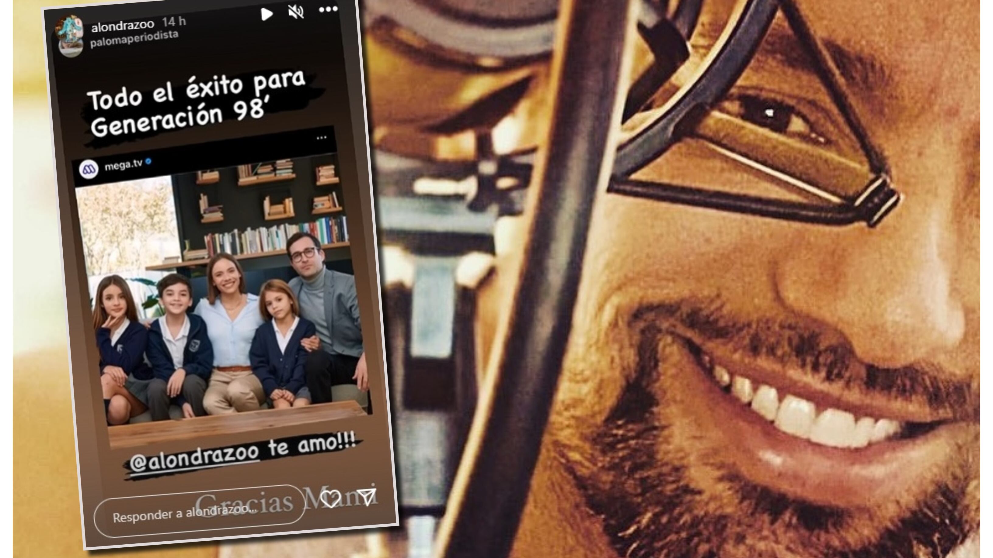 Daniel Valenzuela celebró la participación de su hija en la próxima teleserie de Mega "Generación '98".