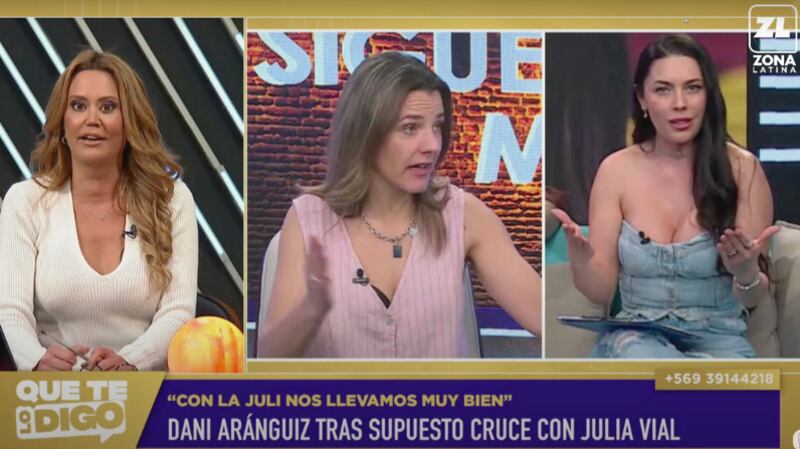 Daniella Campos y Daniela Aránguiz | Captura: Que te lo digo y Sígueme
