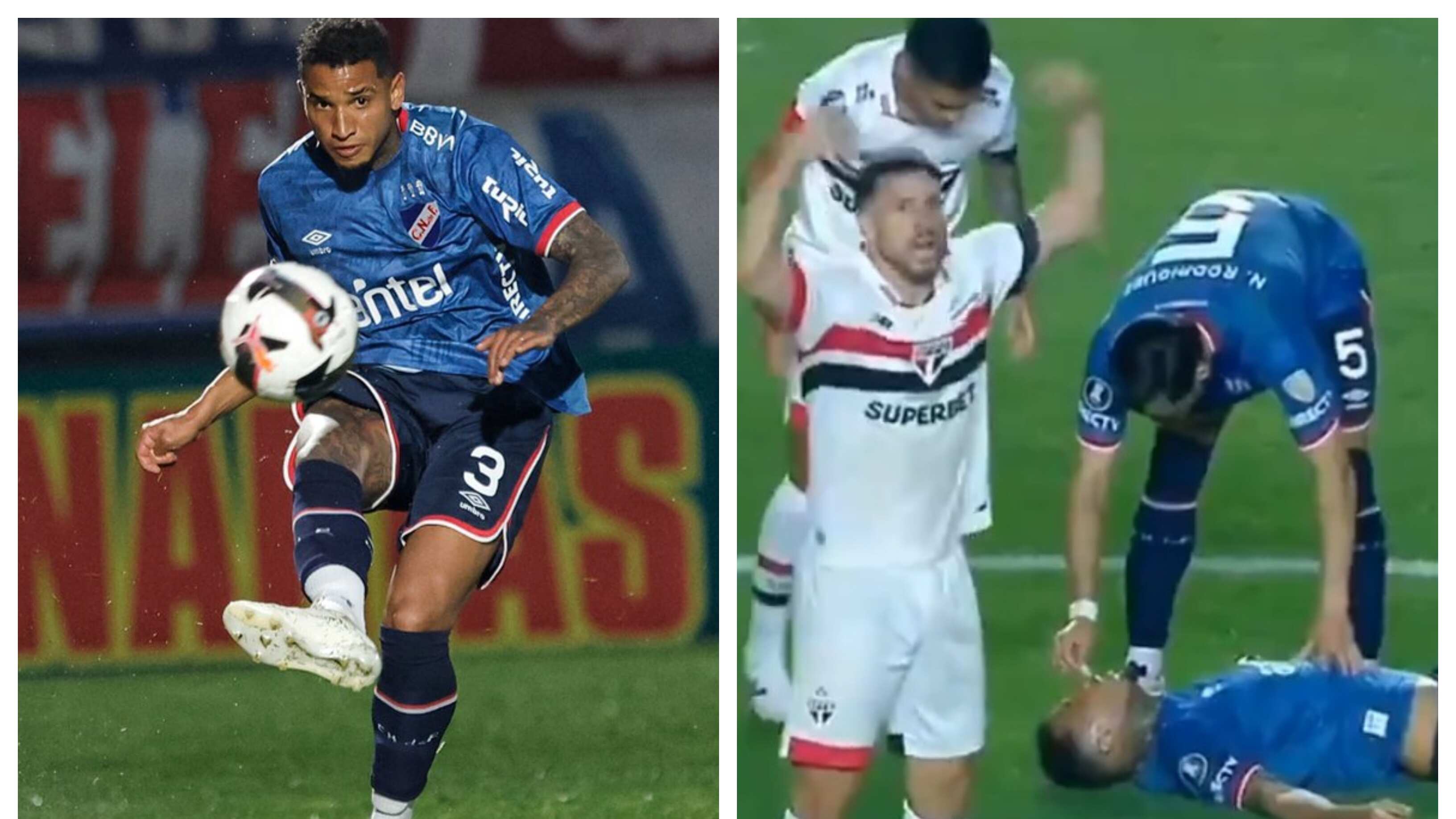 El defensor de Nacional, Juan Izquierdo, sufrió una arritmia cardíaca durante el partido del club uruguayo ante San Pablo, por Copa Libertadores.