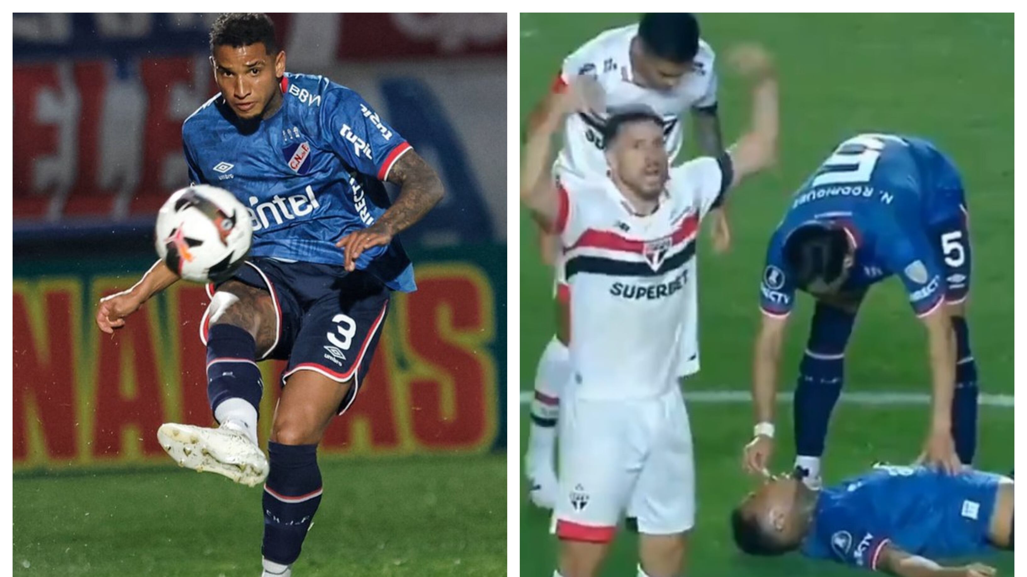 El defensor de Nacional, Juan Izquierdo, sufrió una arritmia cardíaca durante el partido del club uruguayo ante San Pablo, por Copa Libertadores.