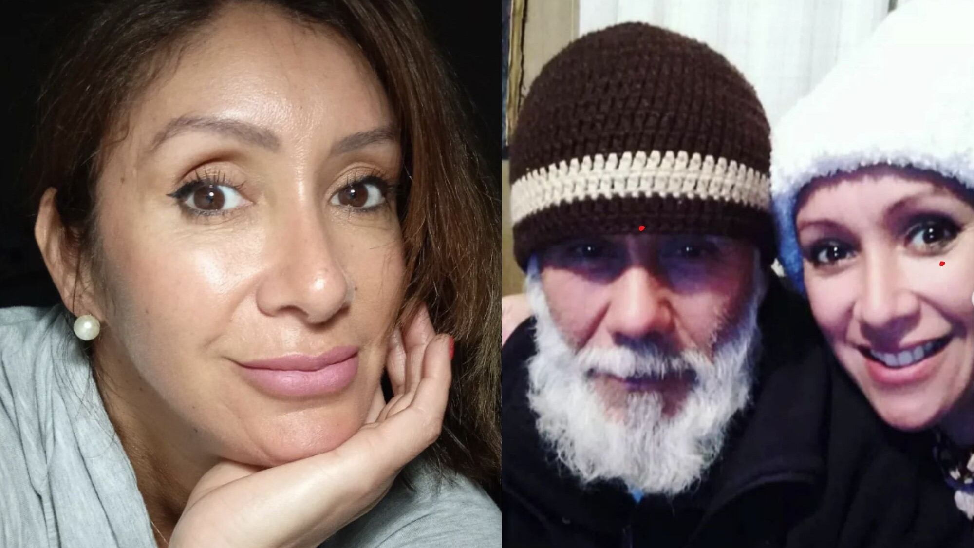 Angélica Sepúlveda y su papá