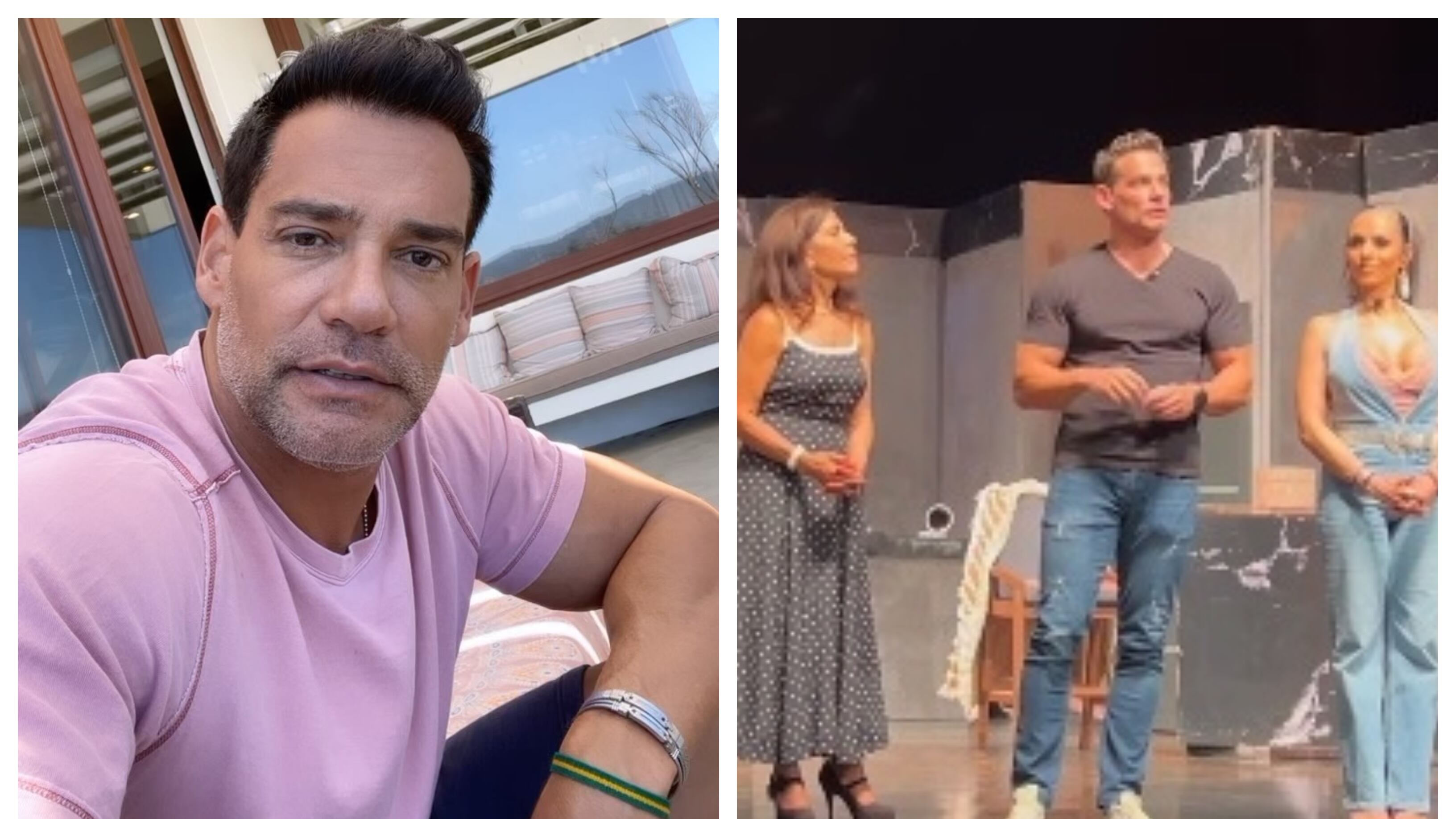 El actor nacional aprovechó el inicio del segundo acto de la obra teatral que presenta por estos días en México para ofrecerle un sentido homenaje al padre de su mejor amigo.