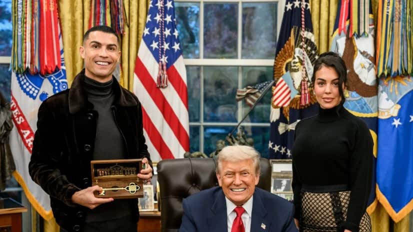 Cristiano Ronaldo en la Casa Blanca