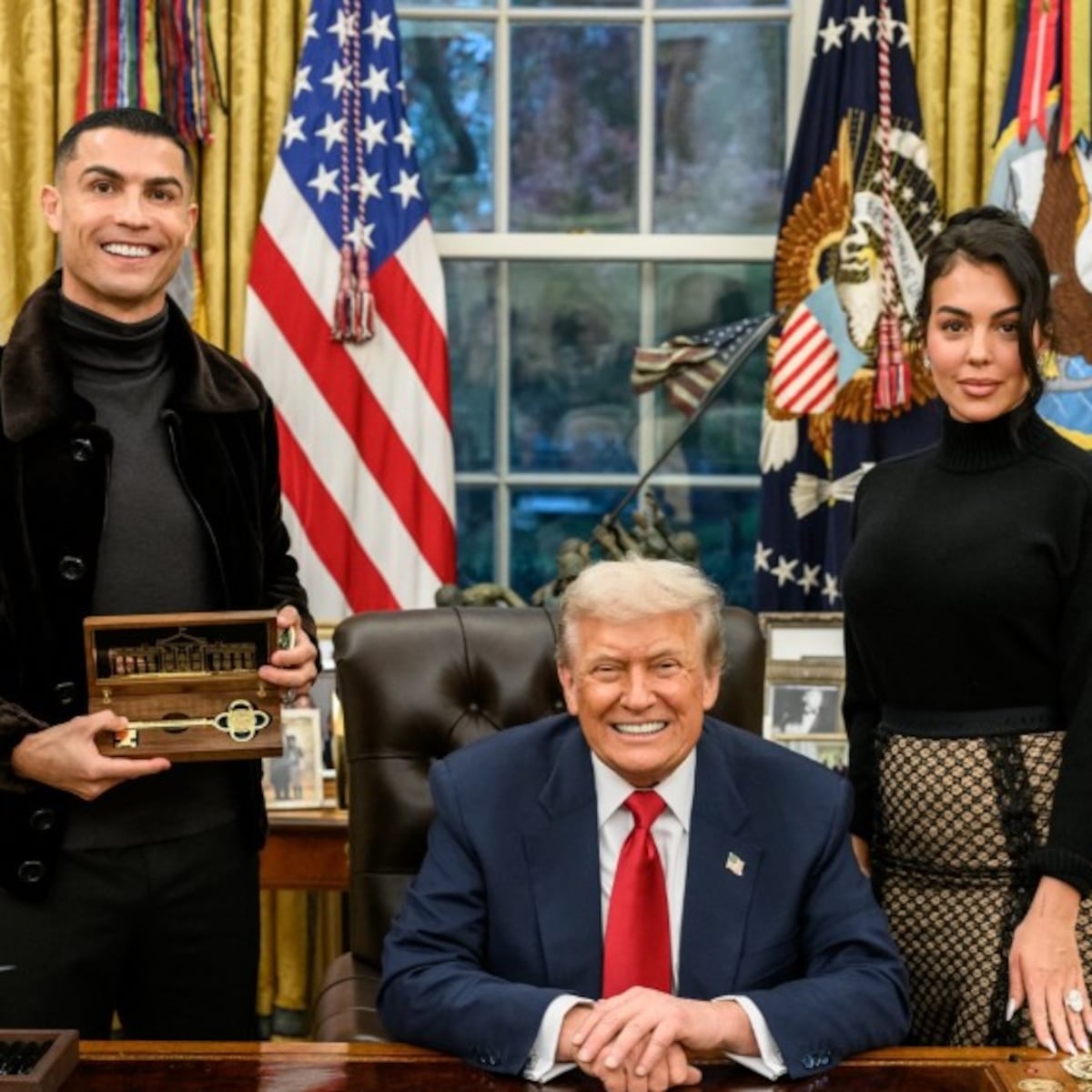 Cristiano Ronaldo se reúne con Donald Trump en la Casa Blanca Cristiano Ronaldo se reúne con Donald Trump en la Casa Blanca