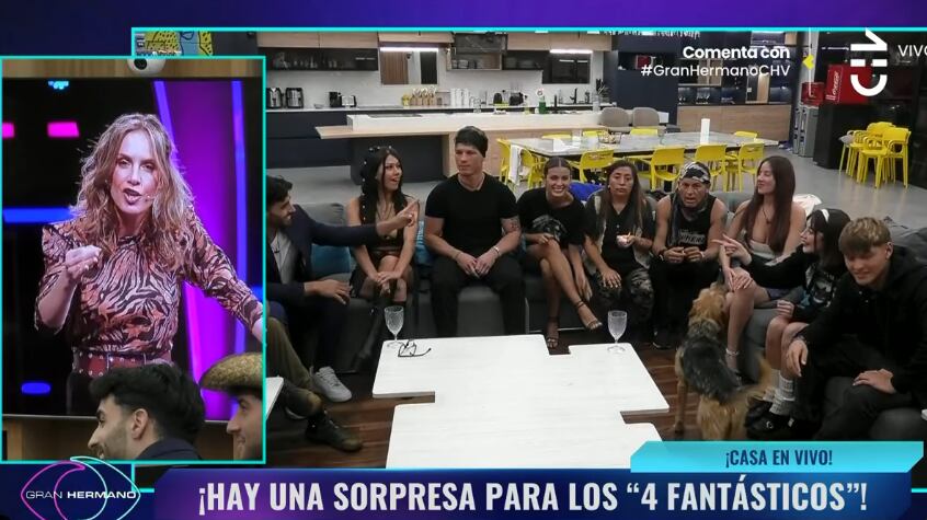 Los cuatro participantes que están desde el comienzo de Gran Hermano (Constanza Capelli, Jennifer Galvarini, Hans Valdés y Jorge Aldoney) recibieron un importante beneficio por los 100 días que llevan al interior del encierro.
Fue la animadora Diana Bolocco quien les anunció la noticia, la cual les asegurará la permanencia por dos semanas más en el reality de CHV, puesto que contarán con inmunidad.
Esto, mientras todos los demás participantes (los actuales y los que ingresan por repechaje) podrán ser eliminados desde la primera semana. Es decir, el próximo domingo.