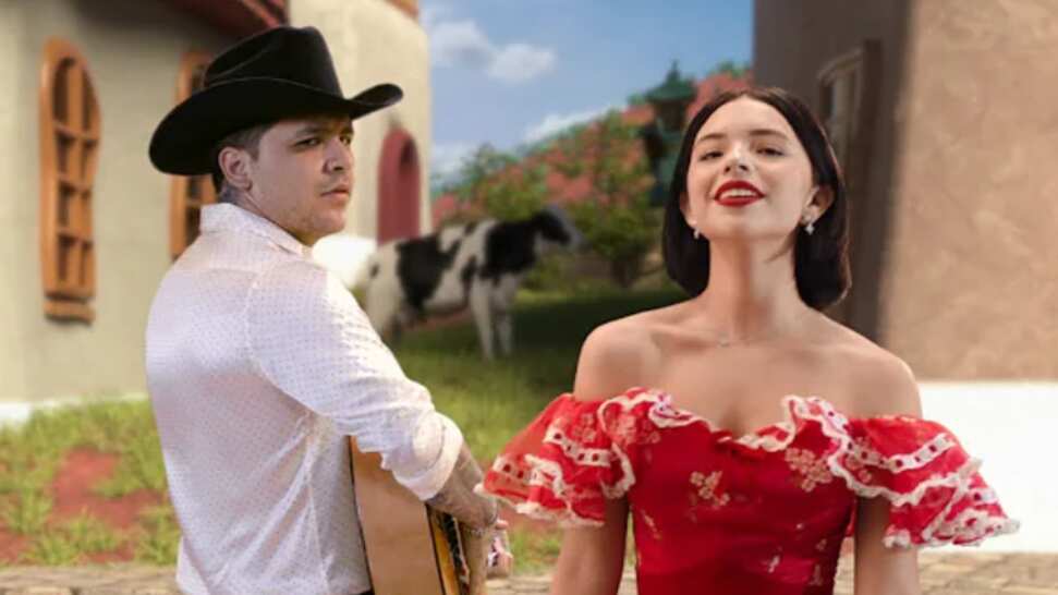 Christian Nodal y Ángela Aguilar