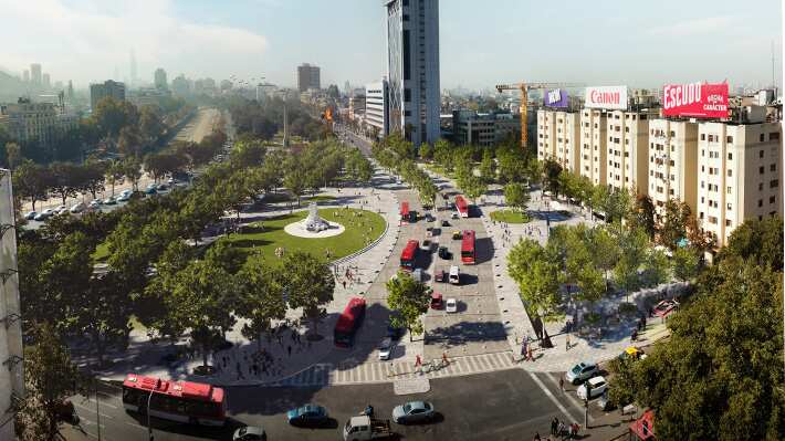 Proyecto Nueva Alameda: Anuncian desvíos y cortes de tránsito por comienzo de obras que transformarán Plaza Italia