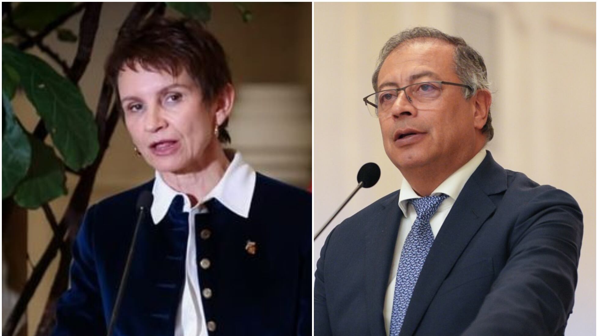 Carolina Tohá y Gustavo Petro