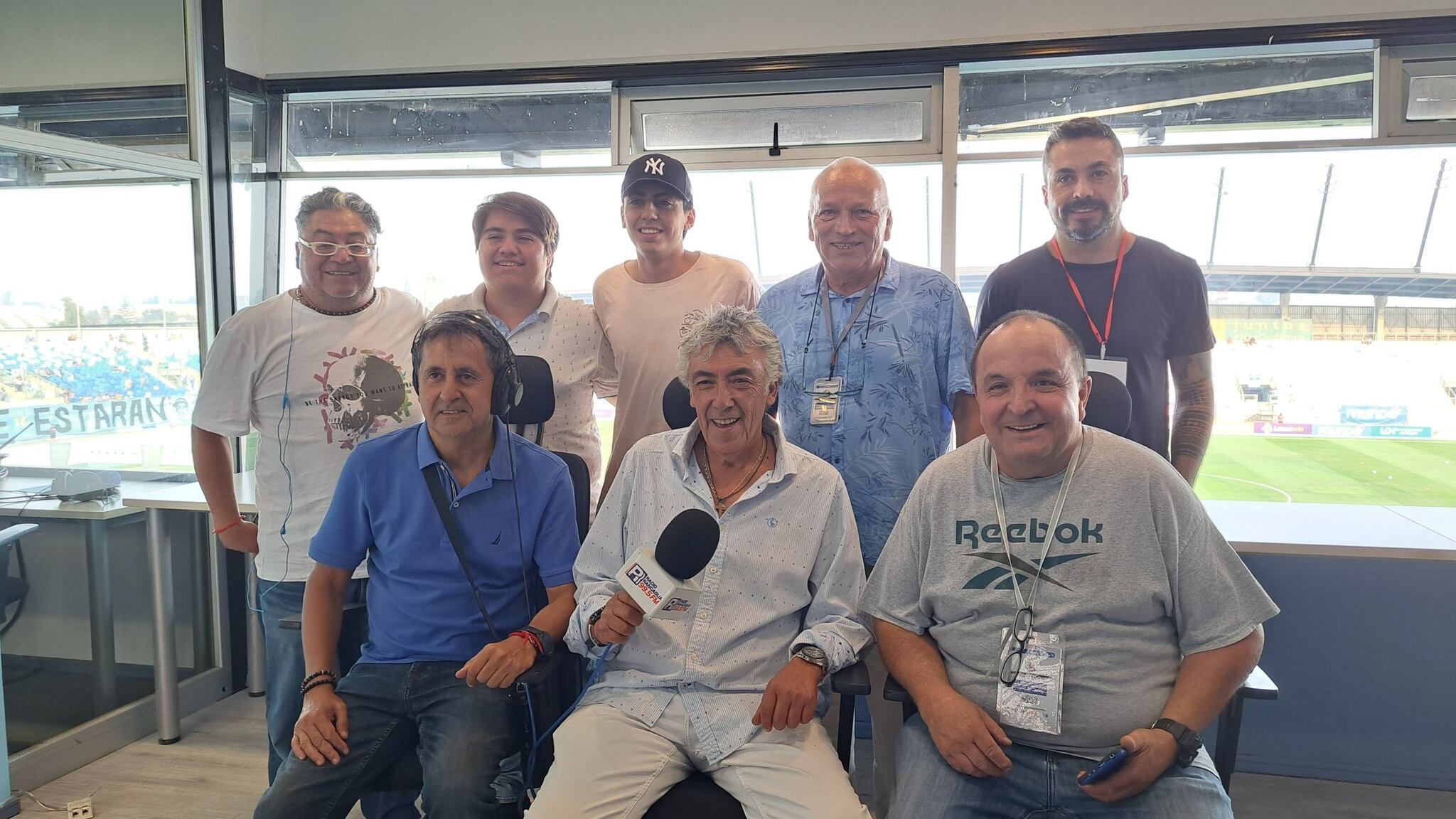 Sebastián Luchsinger y el equipo de Radio Rancagua