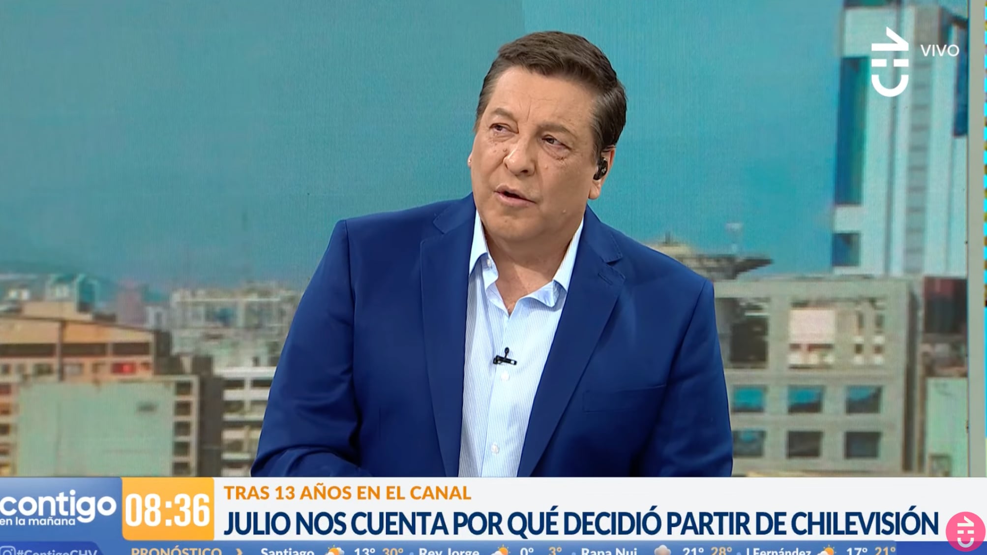 Julio César Rodríguez apareció en el matinal de Chilevisión este lunes para contar las razones de su renuncia