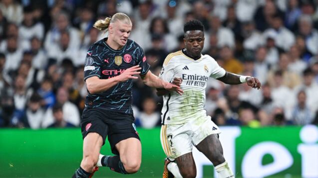 Erling Haaland y Vinícius Júnior / Getty