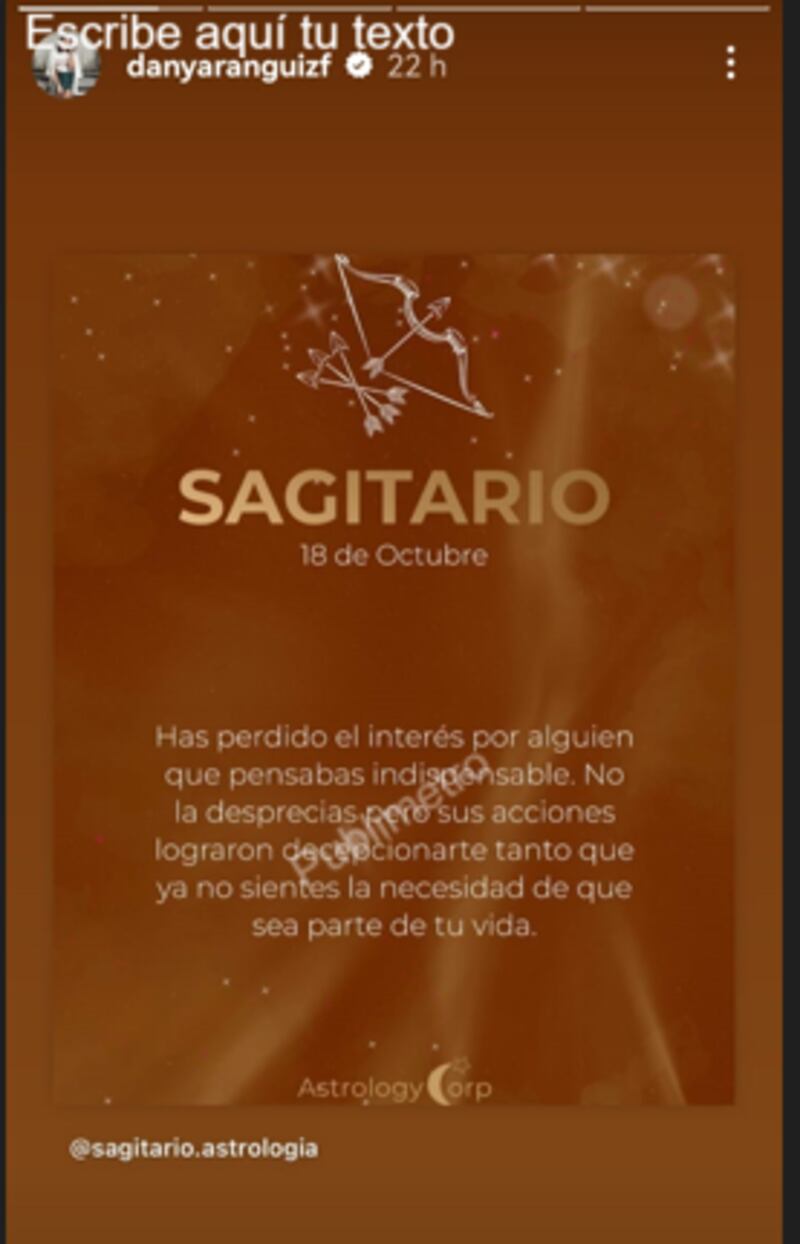 Daniela Aránguiz publica indirecta a Jorge Valdivia.