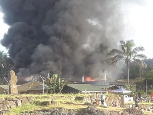 Juzgado de Garantía de Isla de Pascua reducido a cenizas: asesinato desató ola de violencia en Chile polinésico