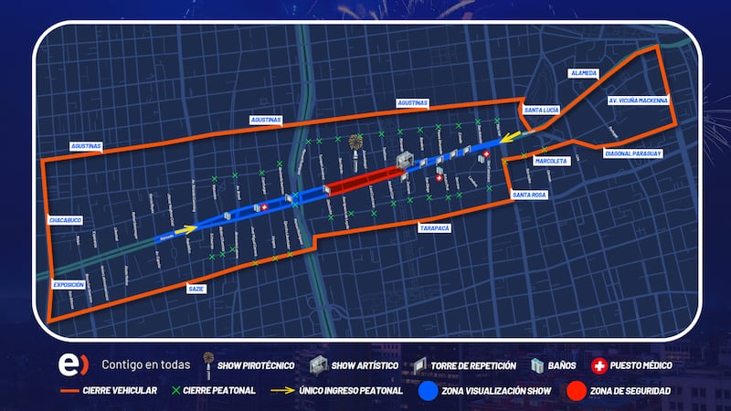 Cortes de tránsito por espectáculo en la Torre Entel
