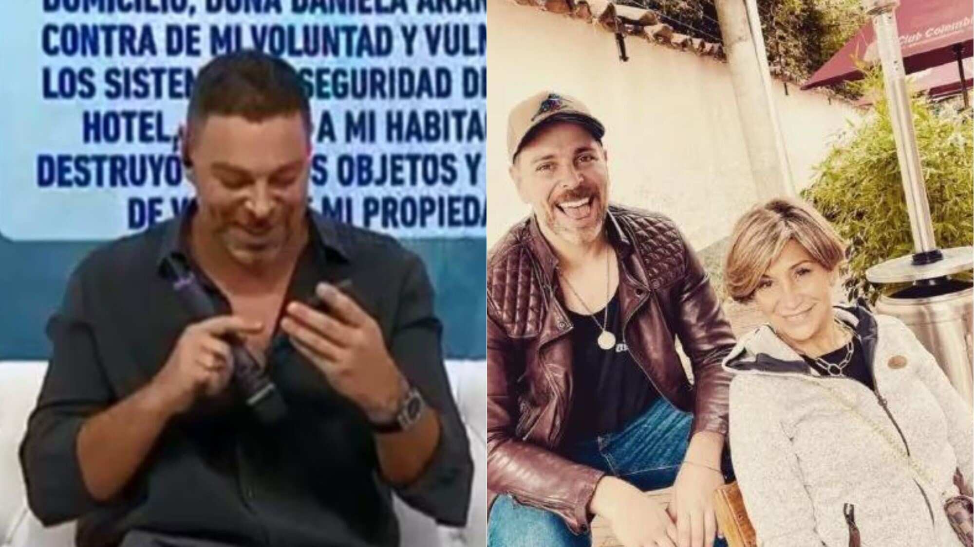 José Antonio Neme y su madre | Mega