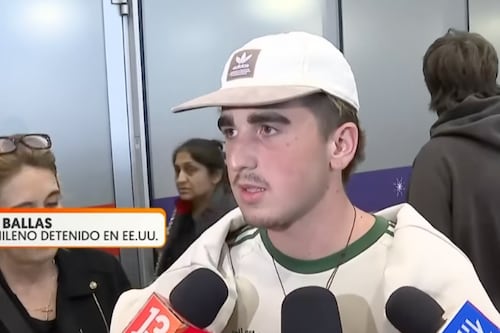 “Nunca pensé que me iba a pasar esto”: Llegó a Chile el joven de 19 años que estuvo detenido en “Alligator Alcatraz” en Estados Unidos